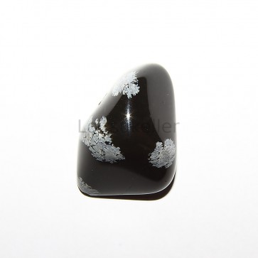 Lumehelbe obsidiaan mini